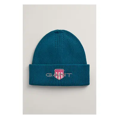 ČEPICE GANT CONTRAST SHIELD BEANIE PETROL BLUE 84605608