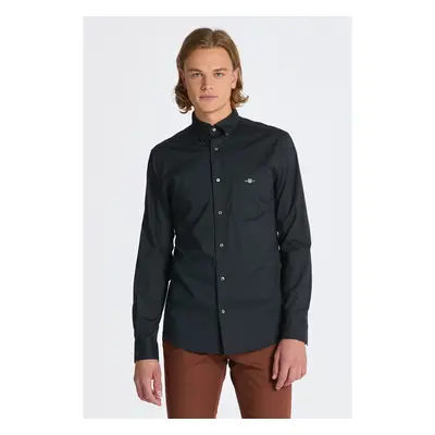 KOŠILE GANT REG POPLIN SHIRT BLACK 84606171