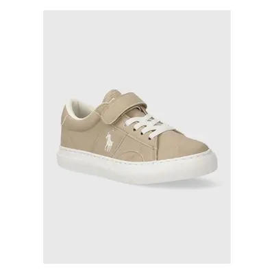 Dětské sneakers boty Polo Ralph Lauren béžová barva 90707083