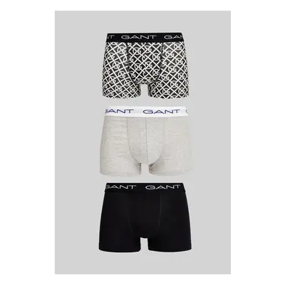 SPODNÍ PRÁDLO GANT G PATTERN TRUNK 3-PACK BLACK 90826187