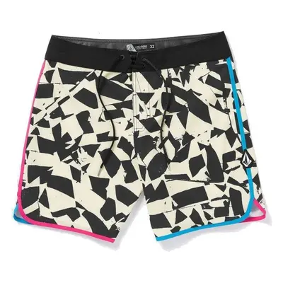 PLAVKY VOLCOM Lido Print Scallop Mod 19 - černá - 91140158