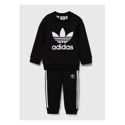 Dětská tepláková souprava adidas Originals CREW SET černá barva, 94683308