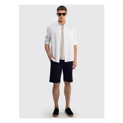 Big Star Mans Bermuda shorts Shorts 111296 Blue-403 91278850