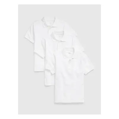 GAP Dětská polo trička uniform organic, 3ks - Kluci 91249269