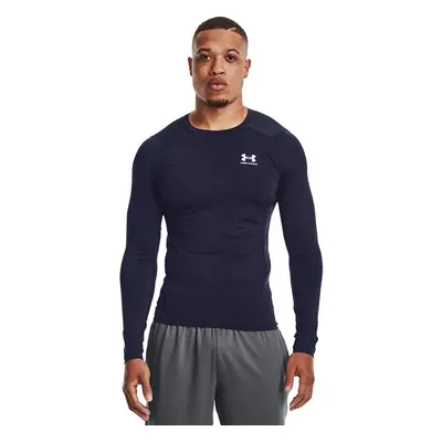 Tričko Under Armour Hg Armour Comp LS Midnight Navy/ White S 95298335