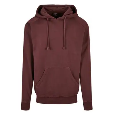 URBAN CLASSICS Overdyed Hoody - cherry 66066097