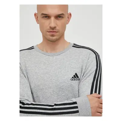 Mikina adidas pánská, šedá barva, melanžová 72181744