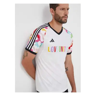 Tréninkové tričko adidas Performance Pride Tiro bílá barva 83074884