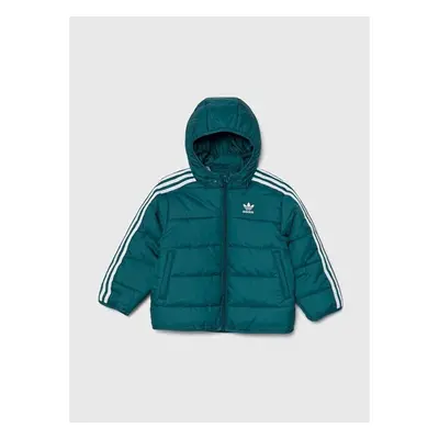 Dětská bunda adidas Originals PADDEDACKET zelená barva, IY4810 95178182