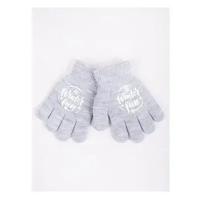 Yoclub Kidss Girls Five-Finger Gloves RED-0012G-AA5A-011 74836871