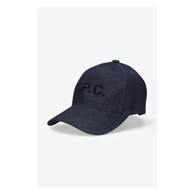 Kšiltovka A.P.C. Casquette Eden tmavomodrá barva, s aplikací, COCSX 84464054