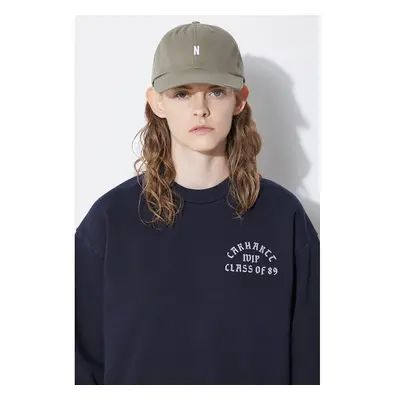 Bavlněná baseballová čepice Norse Projects Twill Sports Cap zelená 91629304