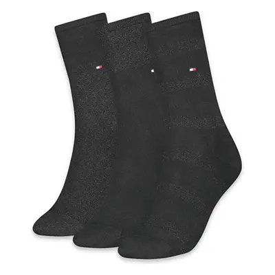 Sada pánských ponožek v černé barvě Tommy Hilfiger Sock 3P Spark - 95269020