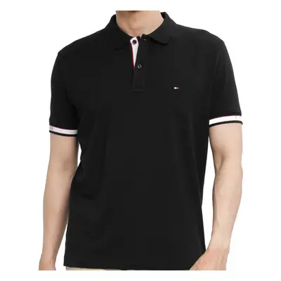 Pánské černé polo triko Tommy Hilfiger 74227221