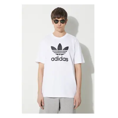 Bavlněné tričko adidas Originals Trefoil bílá barva, s potiskem, 88825995