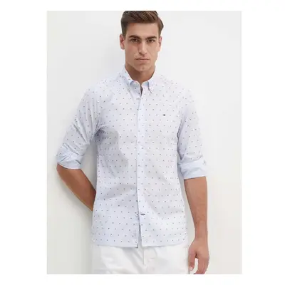 Bavlněná košile Tommy Hilfiger slim, s límečkem button-down 94933526