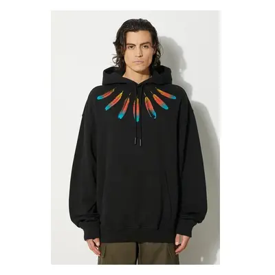 Bavlněná mikina Marcelo Burlon Collar Feathers Comfy Hoodie pánská, 96020649