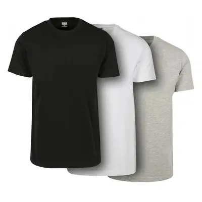 URBAN CLASSICS Basic Tee 3-Pack - black/white/grey 44644878