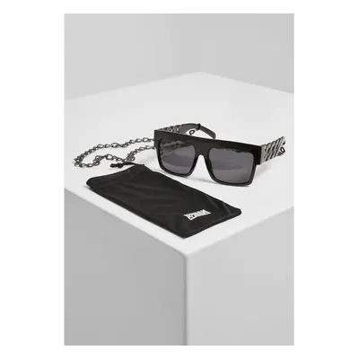 URBAN CLASSICS Sunglasses Zakynthos with Chain - black/silver 66066094