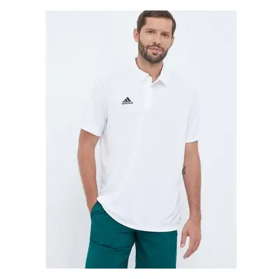 Tréninkové polo tričko adidas Performance Entrada 22 bílá barva, 85262756