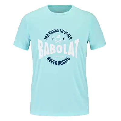 Pánské tričko Babolat Exercise Graphic Tee Men Angel Blue XL 92420801