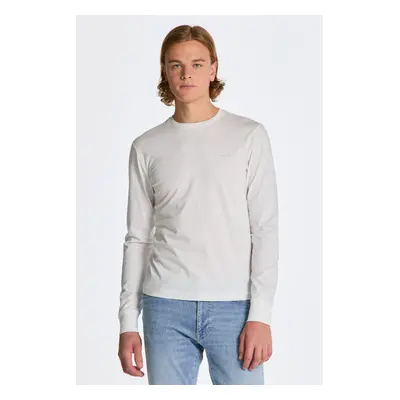 TRIČKO GANT SLIM MERC JERSEY LS T-SHIRT WHITE 84606466