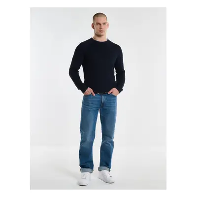 Big Star Mans Sweater 161027 Navy Blue Wool-403 88076072