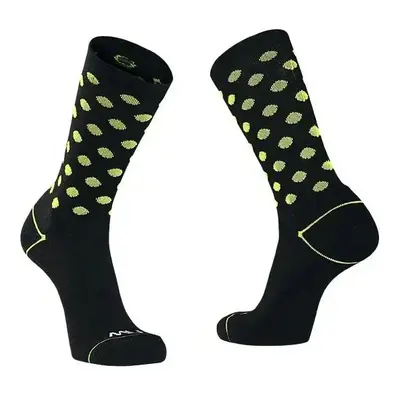 Cyklistické ponožky NorthWave Core Sock Black/Yellow Flu 92856048