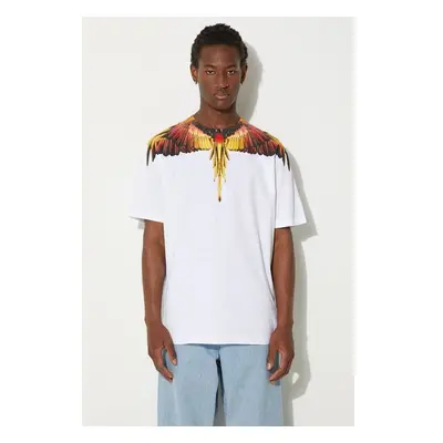 Bavlněné tričko Marcelo Burlon Icon Wings Basic Tee bílá barva, s 96020907