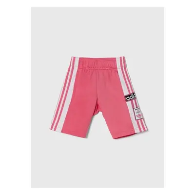 Dětské kraťasy adidas Originals růžová barva, vzorované 90320958