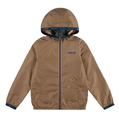 Dětská bunda Levis LVB REVERSIBLE BOYS WIND JKT hnědá barva 90507106