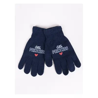 Yoclub Kidss Gloves RED-0119G-AA5A-001 Navy Blue 76520932