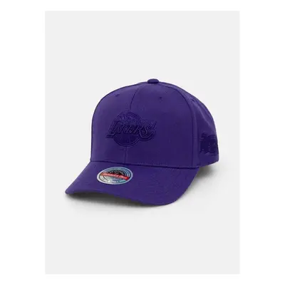 Čepice s vlněnou směsí Mitchell&Ness Los Angeles Lakers fialová barva, 95881966