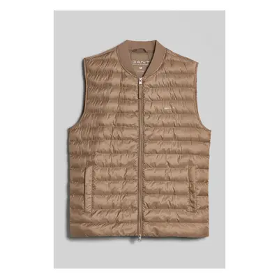 VESTA GANT LIGHT PADDED BOMBER VEST COLD BEIGE 89791884