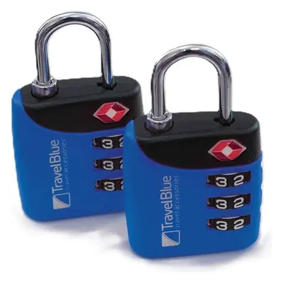 Travel Blue 2x Combi TSA Lock Blue 93027442