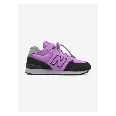 Dětské sneakers boty New Balance PV574HXG fialová barva 83207048