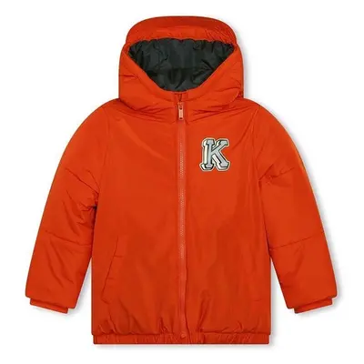 Dětská bunda Kenzo Kids oranžová barva 87925518