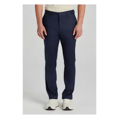 KALHOTY GANT SLIM COT/LINEN SUIT PANTS MARINE 90156470