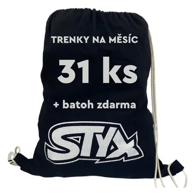 31PACK pánské trenky Styx klasická guma - trenky na měsíc 93585298