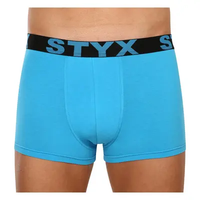 Pánské boxerky Styx sportovní guma světle modré (G1169) 76075149