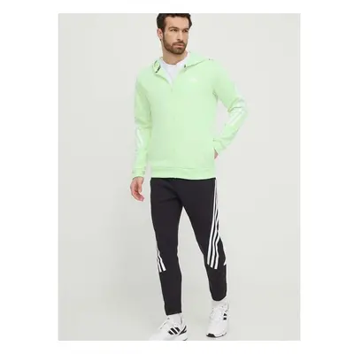 Mikina adidas pánská, zelená barva, s kapucí, s potiskem, IN3325 89803985