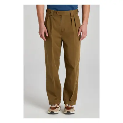 KALHOTY GANT PLEATED TWILL CHINOS DARK CACTUS 82979916