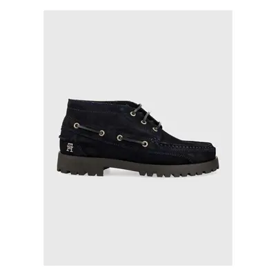 Semišové polobotky Tommy Hilfiger TH BOAT BOOT CLASSIC pánské, 83753325