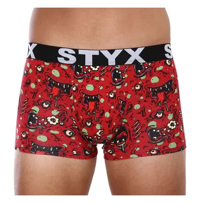 Pánské boxerky Styx art sportovní guma nadrozměr zombie (R1451) 4 84689664