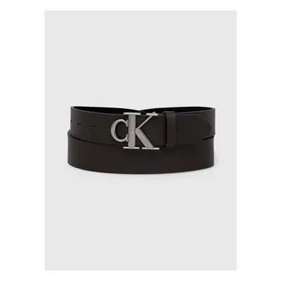 Kožený pásek Calvin Klein Jeans pánský, hnědá barva, K50K511418 87004501