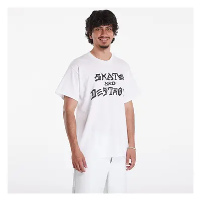 Tričko Thrasher Skate And Destroy Tee White XL 95394343