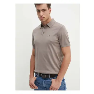 Bavlněné polo tričko Armani Exchange béžová barva, 8NZF5D ZM3JZ 95223692