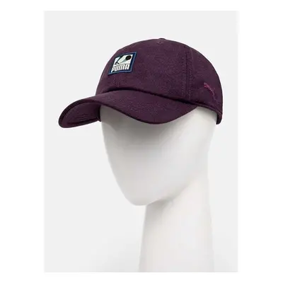 Kšiltovka Puma Classics Graphic Dad Cap fialová barva, s aplikací, 95882361