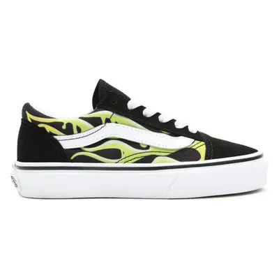 BOTY VANS Old Skool (SLIME FLAME) KIDS - černá - 58004609