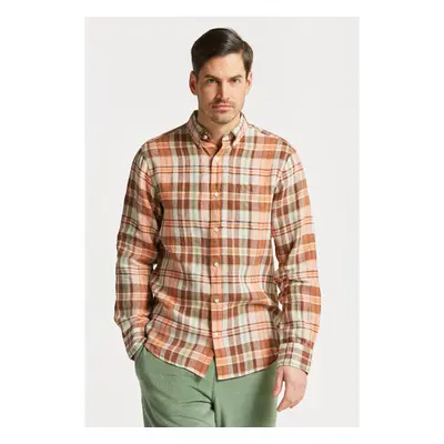 KOŠILE GANT REG LINEN MADRAS SHIRT APRICOT ORANGE 78362425